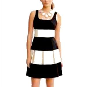 Banana Republic Black and White Striped Party Dress 0